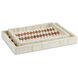 Tia White and Natural Trays, Set of 2