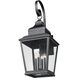 Raphael 4 Light 36.25 inch Sand Black Outdoor Wall Light in Soft Sand Black