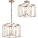 Carson 4 Light 16 inch Polished Nickel Semi Flush Ceiling Light