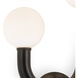 Happy 2 Light 16.25 inch Black Outdoor Sconce, Left