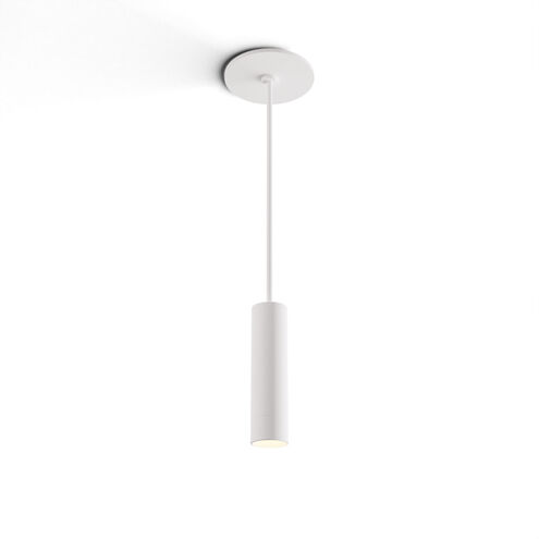 Combi LED 1.5 inch Matte White Pendant Ceiling Light, Suspension / Flush Mount 2-in-1