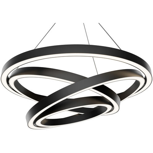 Storm Chaser LED 34.6 inch Black Indoor Hanging Lighting Ceiling Light in 3500K