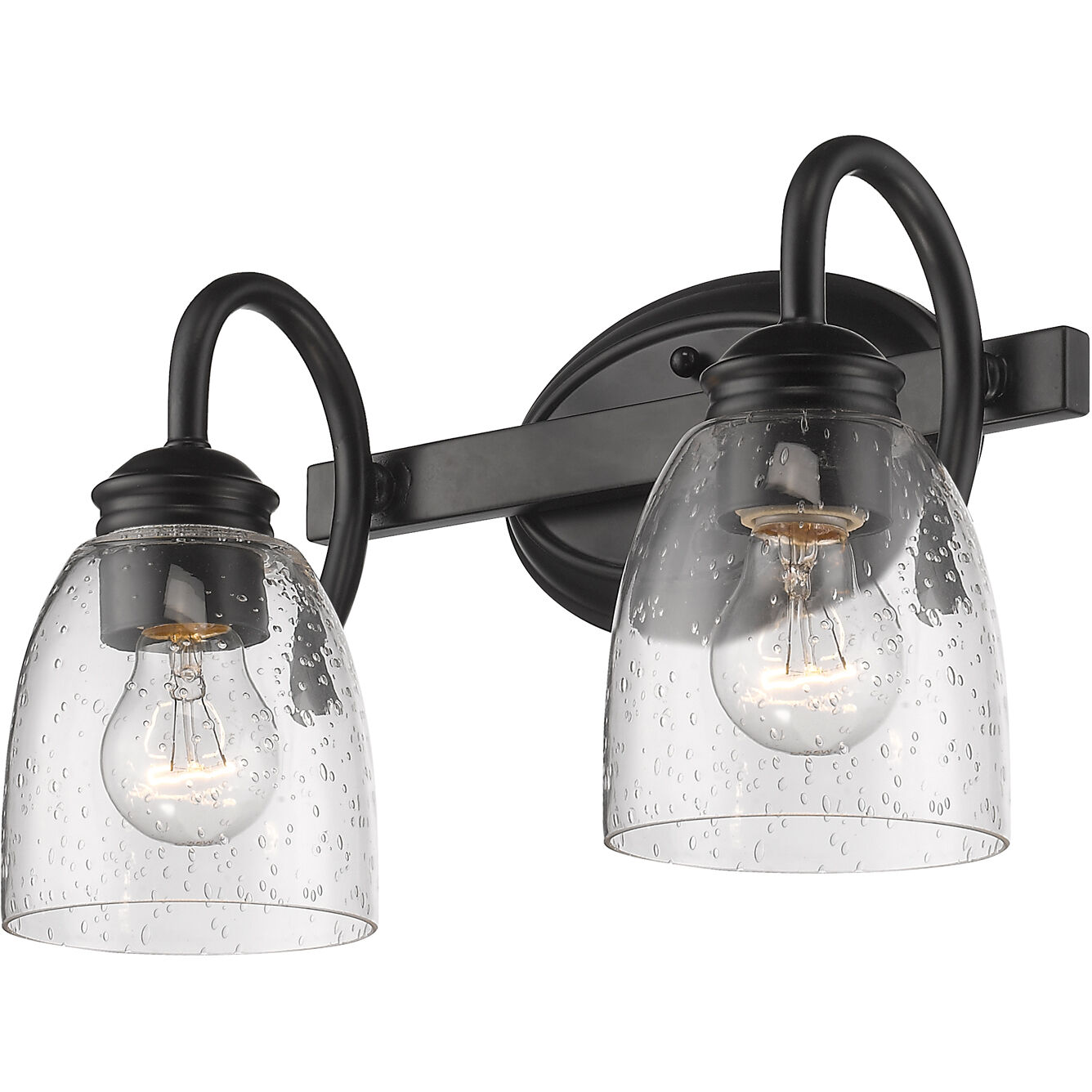 Parrish Vanity Wall Light in Matte Black