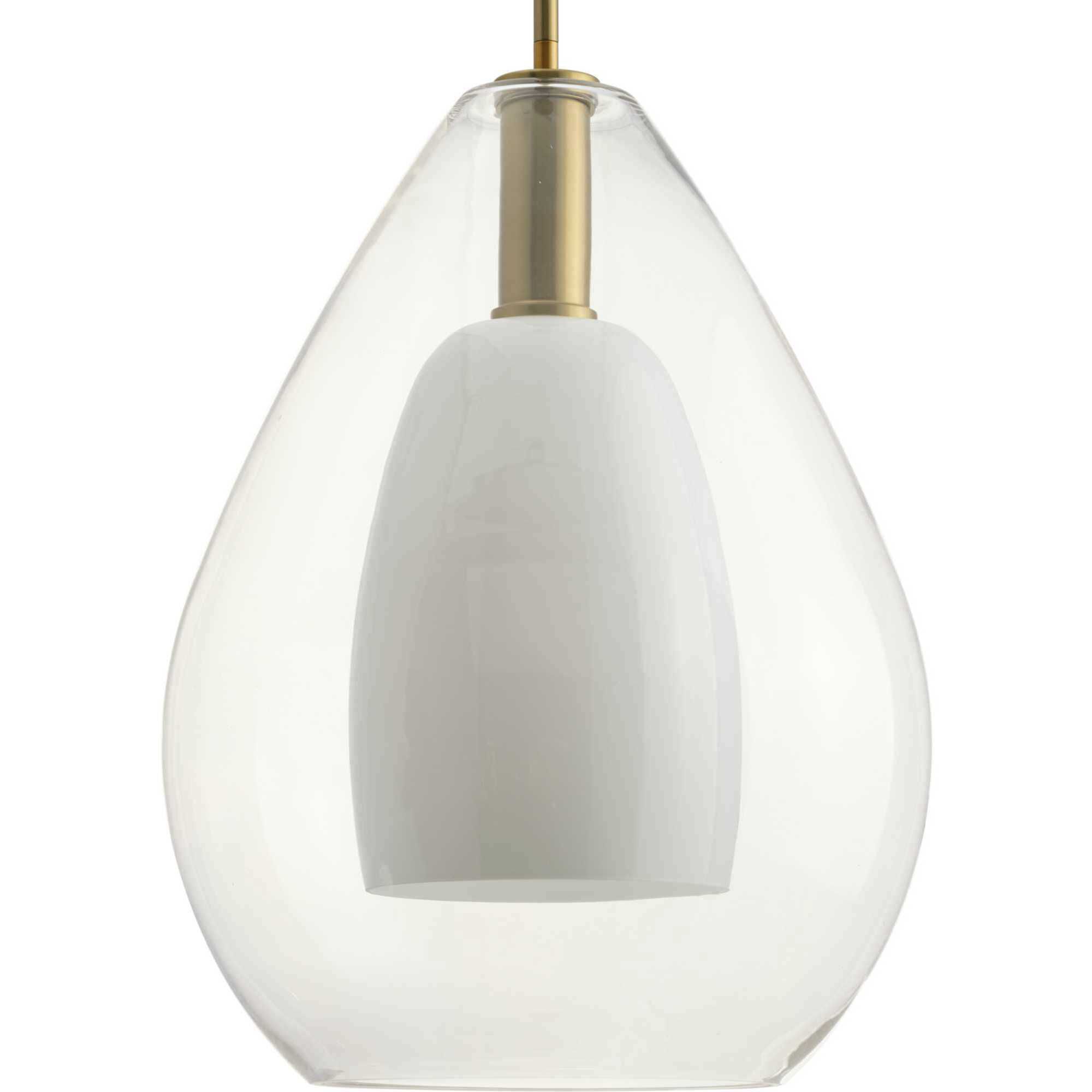 Carillon 1 Light 15 inch Brushed Gold Pendant Ceiling Light