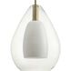 Carillon 1 Light 15 inch Brushed Gold Pendant Ceiling Light
