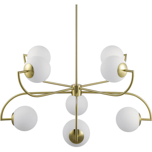 Rover LED 35.5 inch Satin Brass Chandelier Ceiling Light