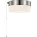 Brentwood LED 8 inch Brushed Nickel Flush Mount Ceiling Light