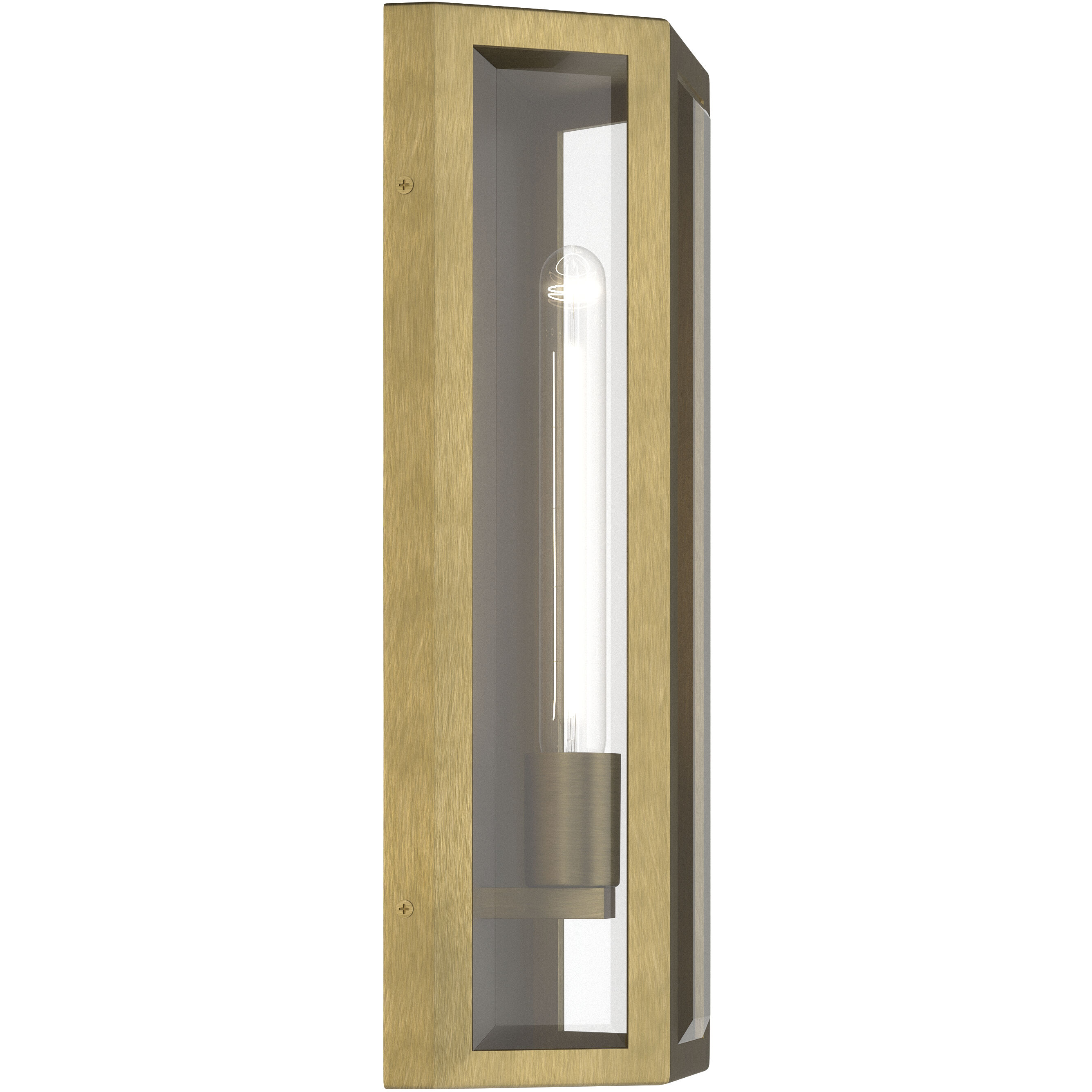 Berens 1 Light 16 inch Natural Brass Outdoor Wall Light
