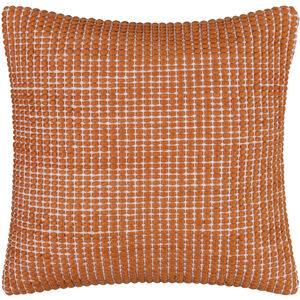 Chunky Grid 20 X 20 inch Copper/Ash/Clay/Camel/Brick Accent Pillow