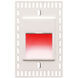 Tyler 120 3.3 watt White Step and Wall Lighting in Red, WAC Lighting