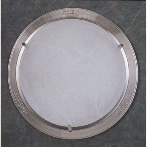 Ewok 2 Light 14 inch Satin Pewter with White Flush Mount Ceiling Light