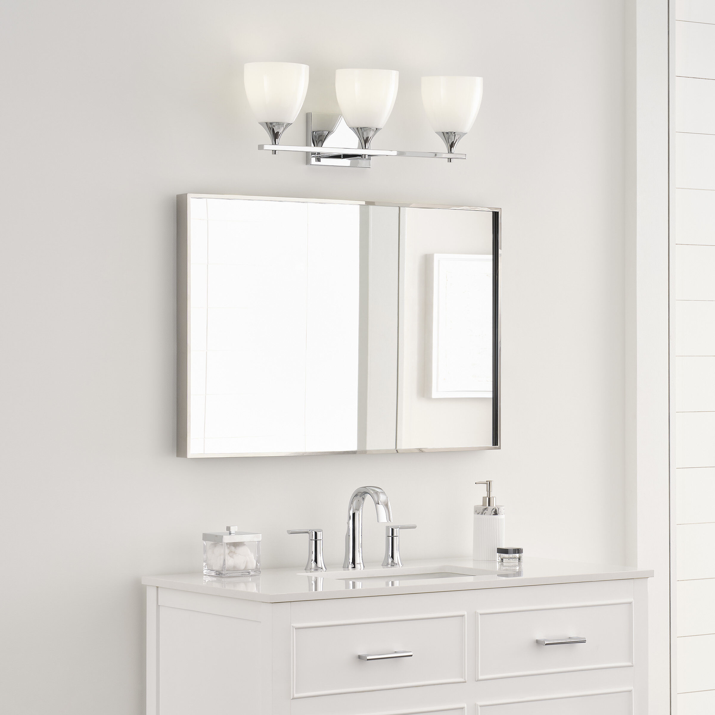 Drew & Jonathan Toffino 3 Light 26 inch Chrome Wall Bath Fixture Wall Light