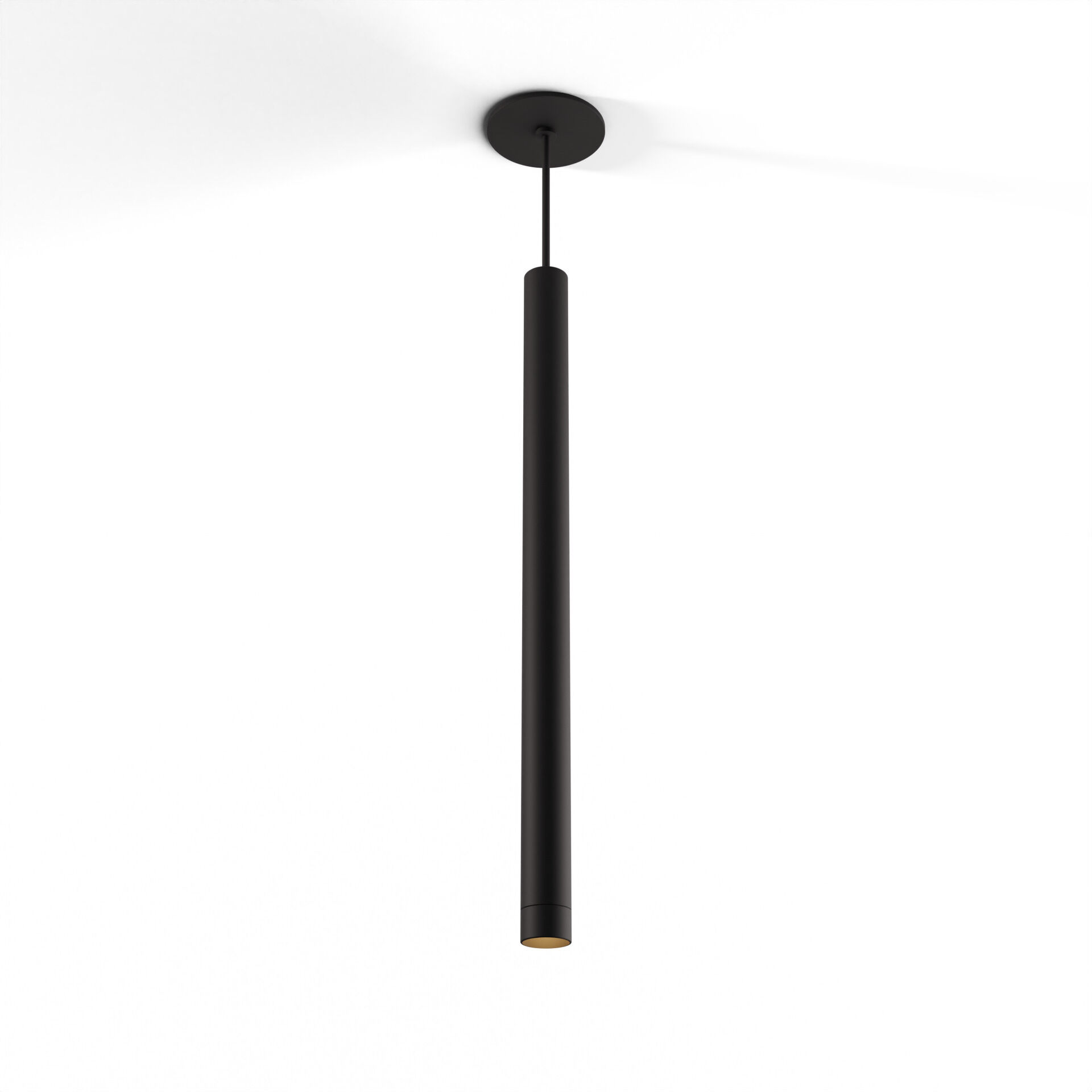 Combi LED 1.5 inch Matte Black Pendant Ceiling Light, Suspension / Flush Mount 2-in-1