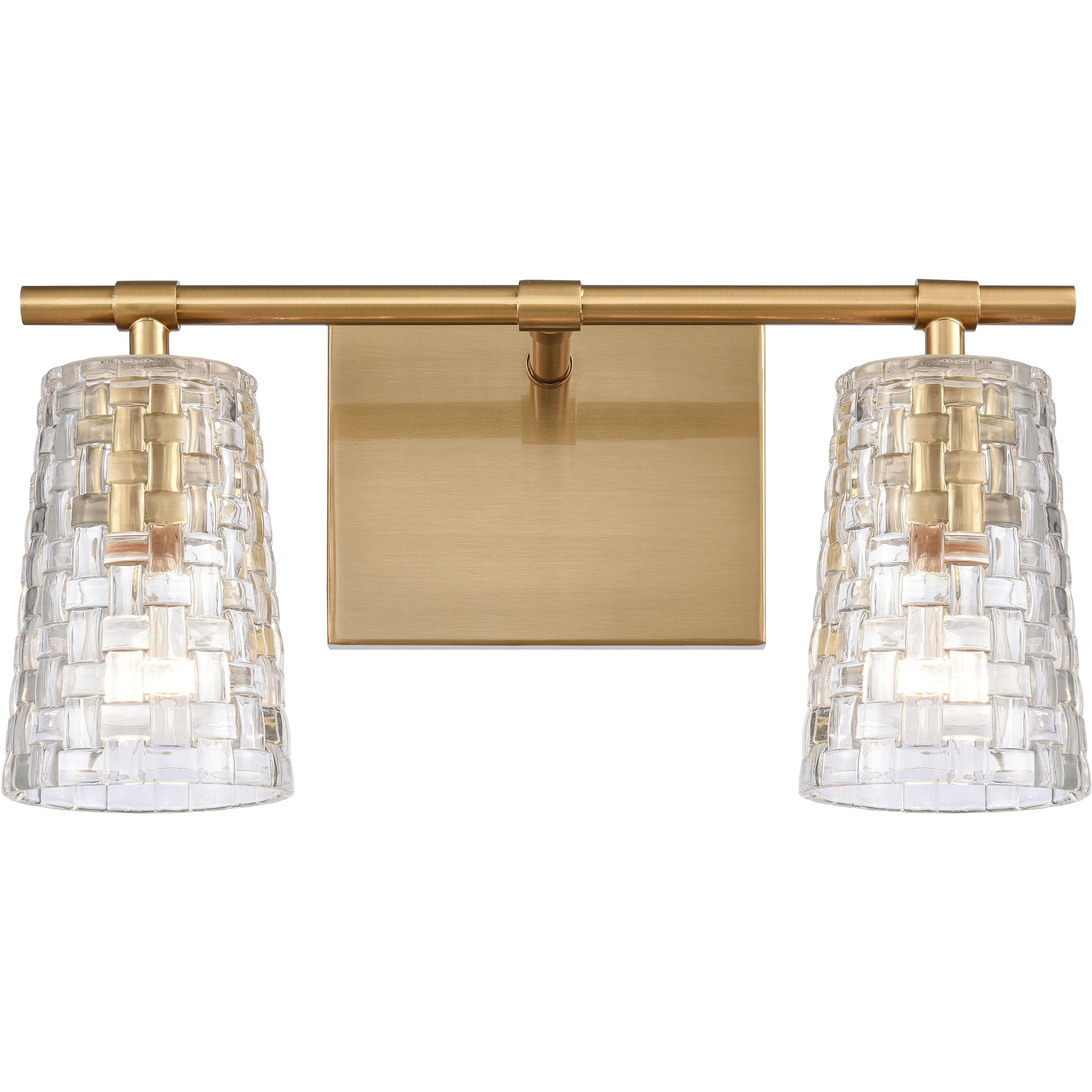Lightweave Vanity Light Wall Light in Satin Brass