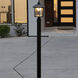 Casita 1 Light 15.25 inch Black Post Light, Solar