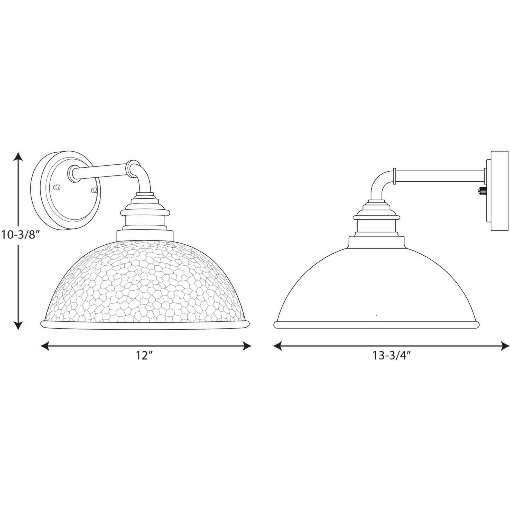 Englewood 1 Light 10 inch Textured Black Outdoor Wall Lantern, Medium