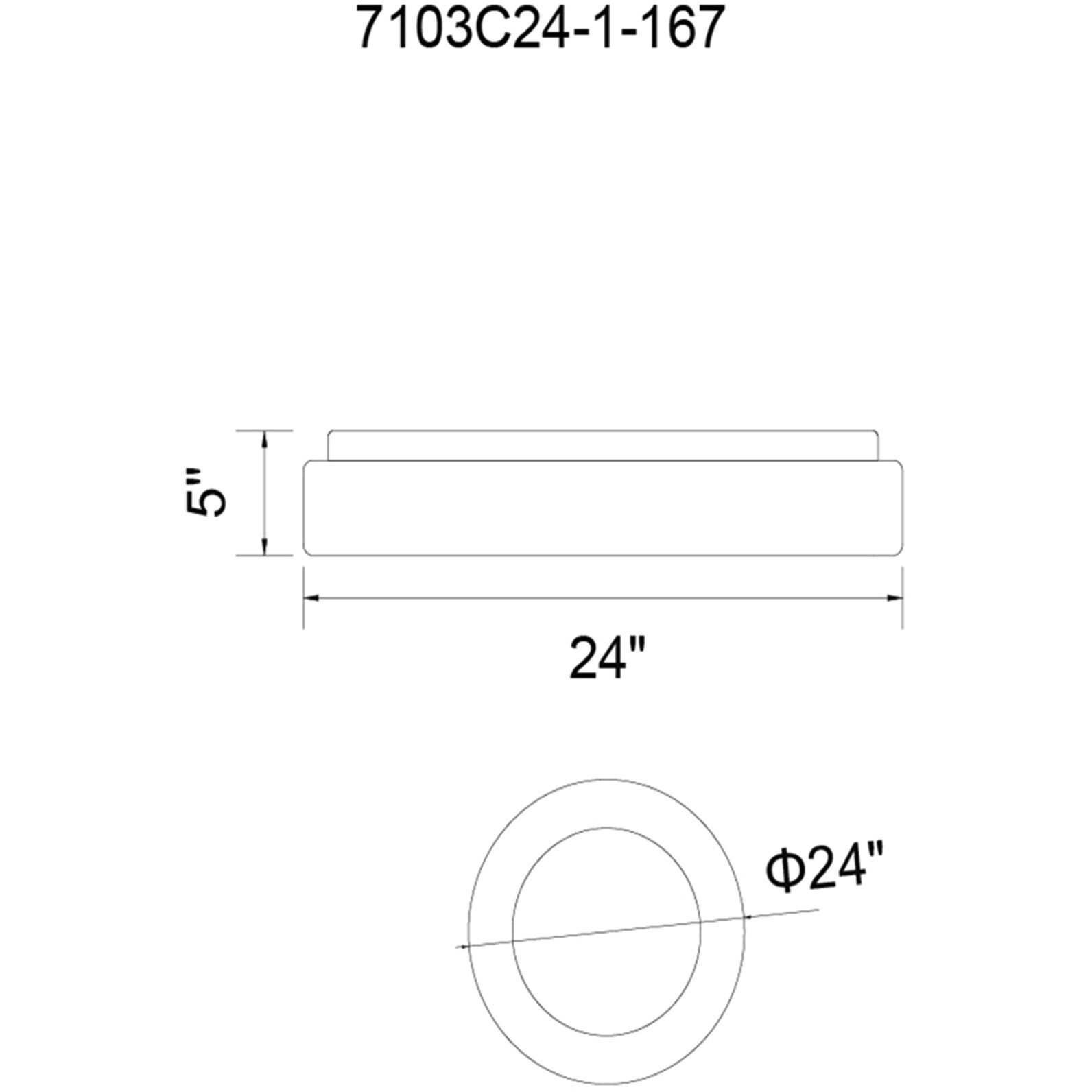Arenal LED 24 inch Grey and White Drum Shade Flush Mount Ceiling Light in Gray and White