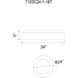 Arenal LED 24 inch Grey and White Drum Shade Flush Mount Ceiling Light in Gray and White