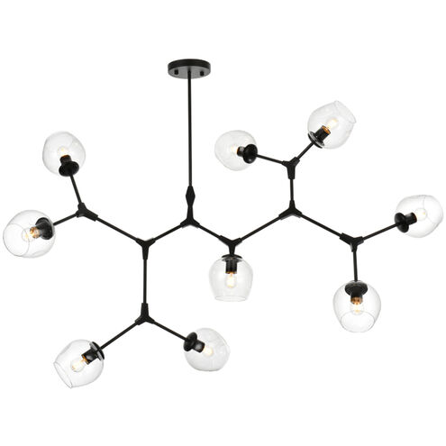 Cavoli 9 Light 35 inch Black Chandelier Ceiling Light