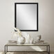 Mirror Collection 43 X 33 inch Black Wall Mirror