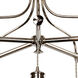 Douille LED 22.8 inch Polished Nickel Chandelier Ceiling Light, Elstead