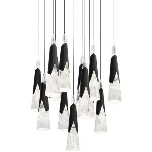Kilt 13 Light 20 inch Black Multi-Light Pendant Ceiling Light