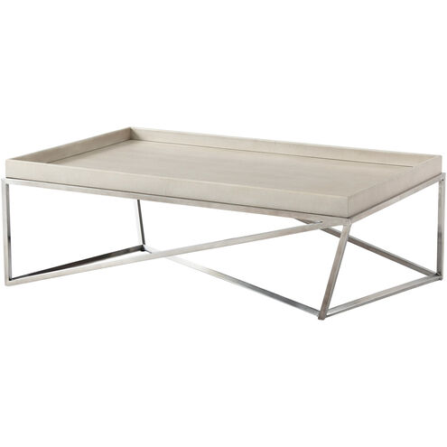 TA Studio No.2 Crazy X 52 X 32 inch Brushed Brass Tray Cocktail Table