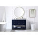 Sinclaire 48 X 22 X 34 inch Blue Vanity Sink Set