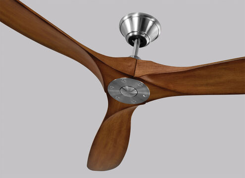 Maverick 70 inch Brushed Steel with Koa Blades Ceiling Fan