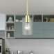 Munich 1 Light 5 inch Satin Brass Single Pendant Ceiling Light, Single