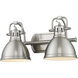 Yep Duncan Vanity Wall Light in Pewter