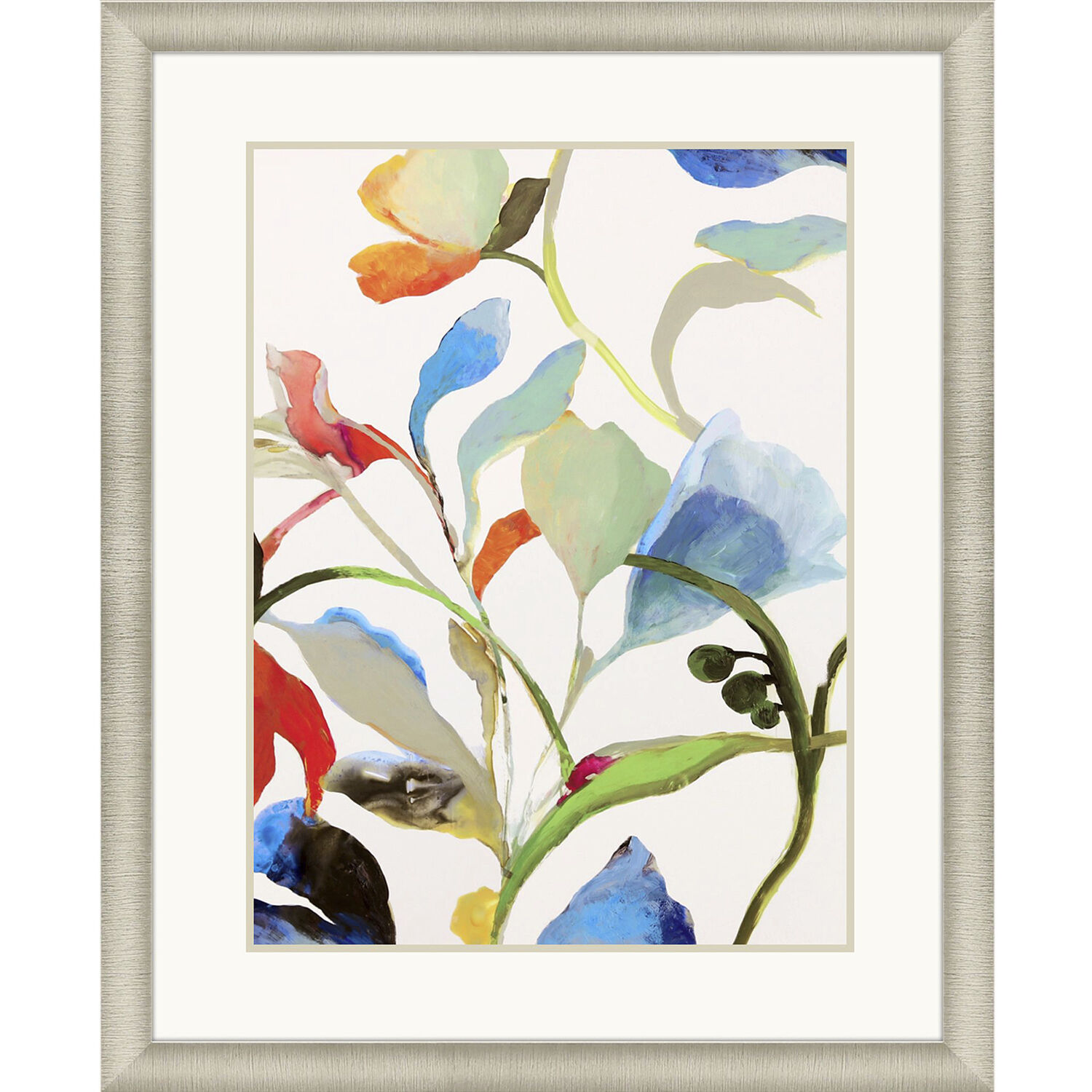 In Rome Blue and Green and Orange and Red Framed Art