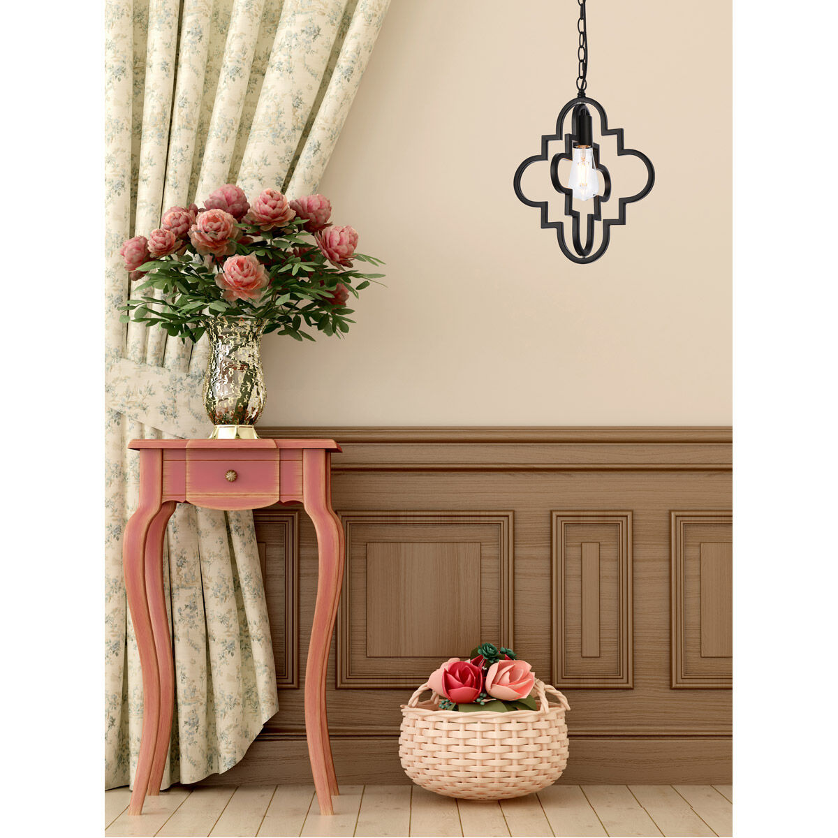 Sandara 1 Light 11 inch Black Pendant Ceiling Light