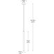 Forest LED 4.75 inch Modern Gold Pendant Ceiling Light