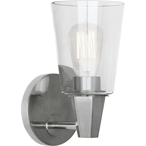 Wheatley 1 Light 5 inch Polished Chrome Wall Sconce Wall Light in Clear Glass