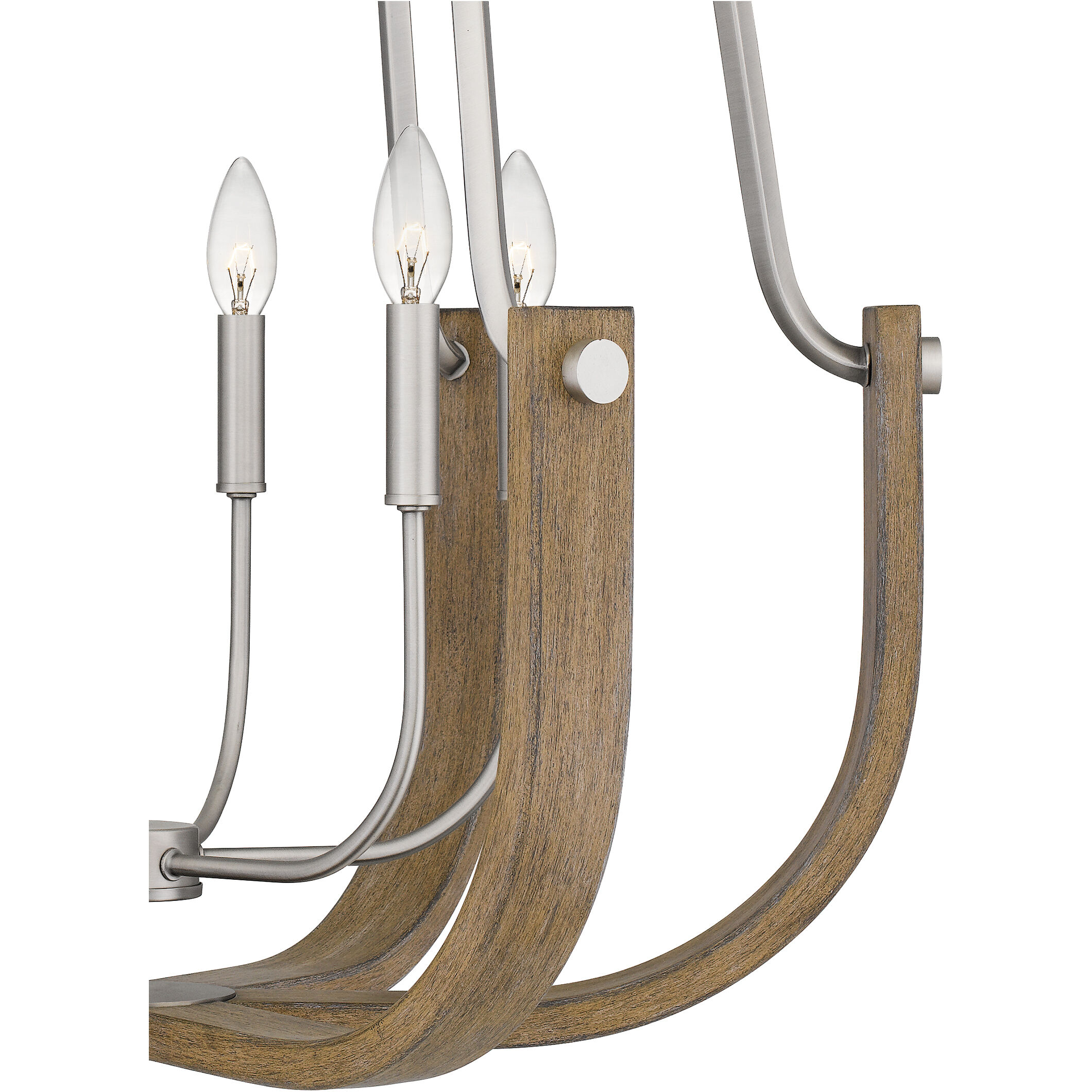 Challis 6 Light 28 inch Antique Nickel Chandelier Ceiling Light