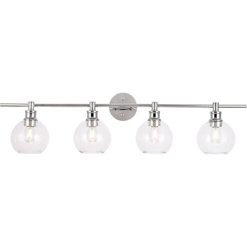 Syracuse 4 Light 38 inch Chrome Wall sconce Wall Light