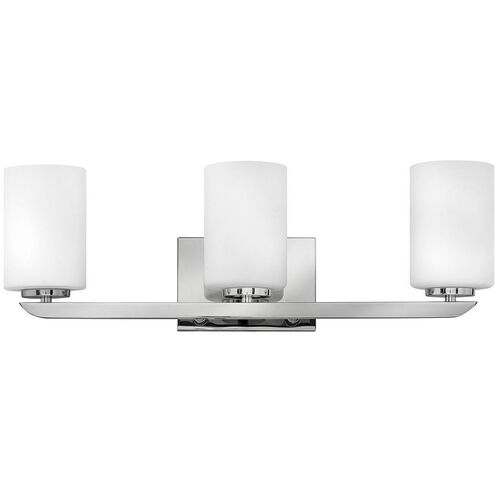 Kyra 3 Light 24 inch Polished Nickel Vanity Light Wall Light