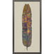 Tropical Banana Leaf Pink and Green and Blue and Yellow Framed Art