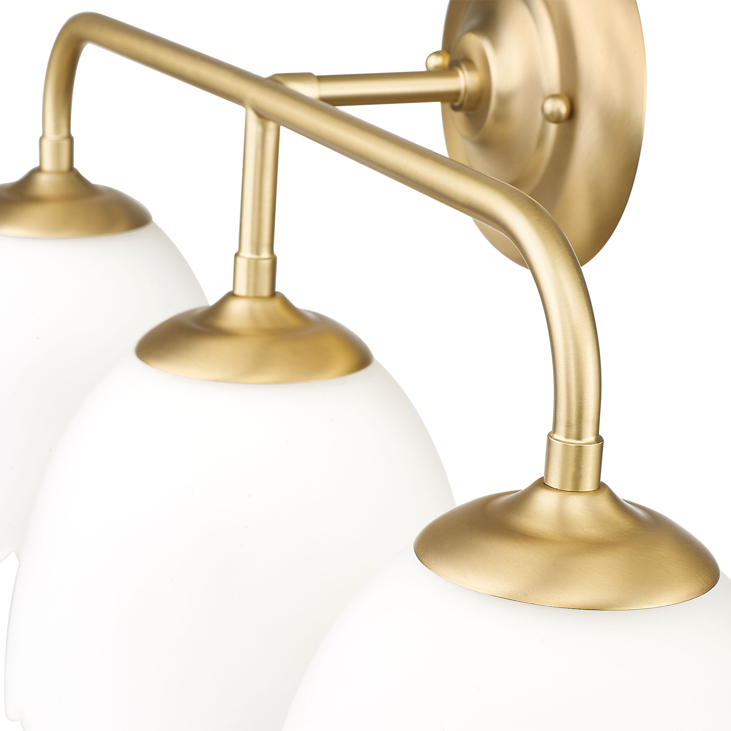 Dorinda Vanity Wall Light in Brushed Champagne Brass