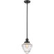 Franklin Restoration Bullet LED 7 inch Oil Rubbed Bronze Mini Pendant Ceiling Light in Seedy