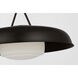 Richard June Liora 1 Light 20.3 inch Aged Iron Pendant Ceiling Light