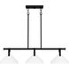 Brink 3 Light 38 inch Matte Black Island Light Ceiling Light