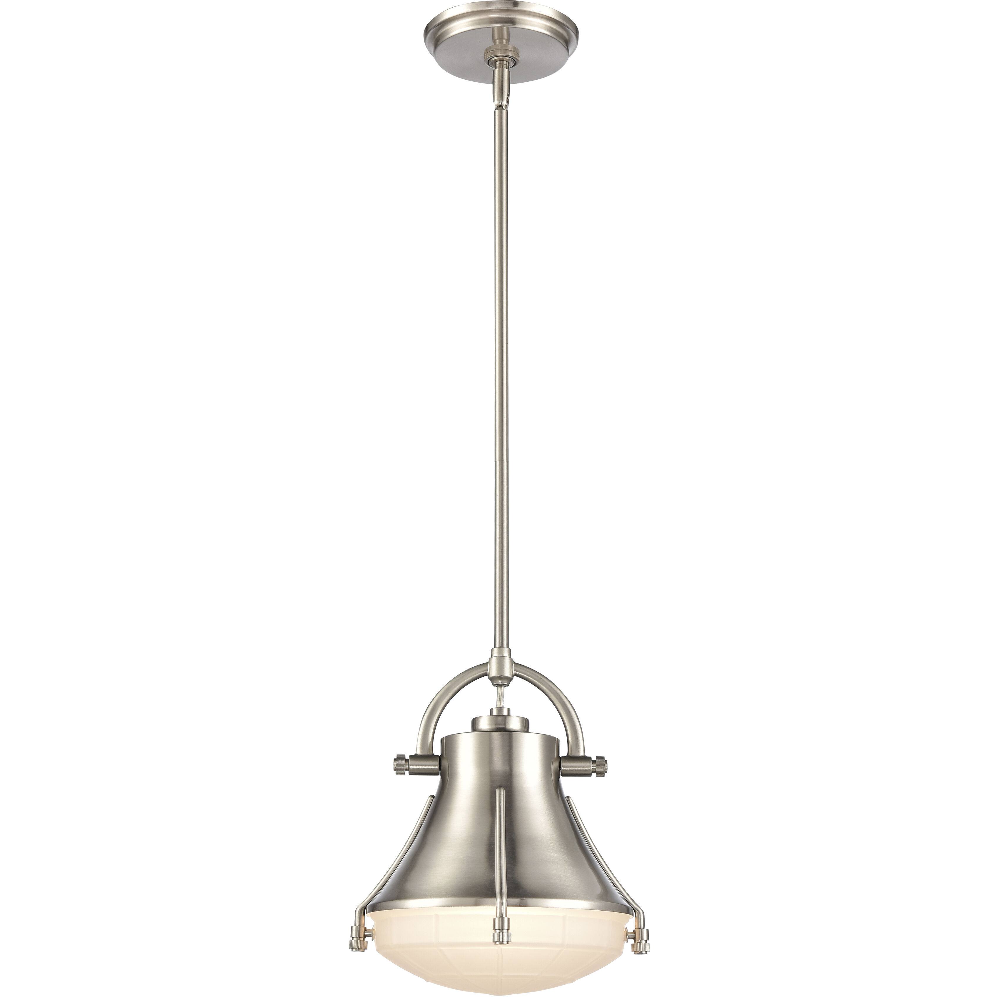 Urbanite 1 Light 9 inch Satin Nickel Mini Pendant Ceiling Light