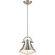 Urbanite 1 Light 9 inch Satin Nickel Mini Pendant Ceiling Light