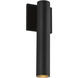 Lorna LED 12.38 inch Black Exterior Wall Sconce