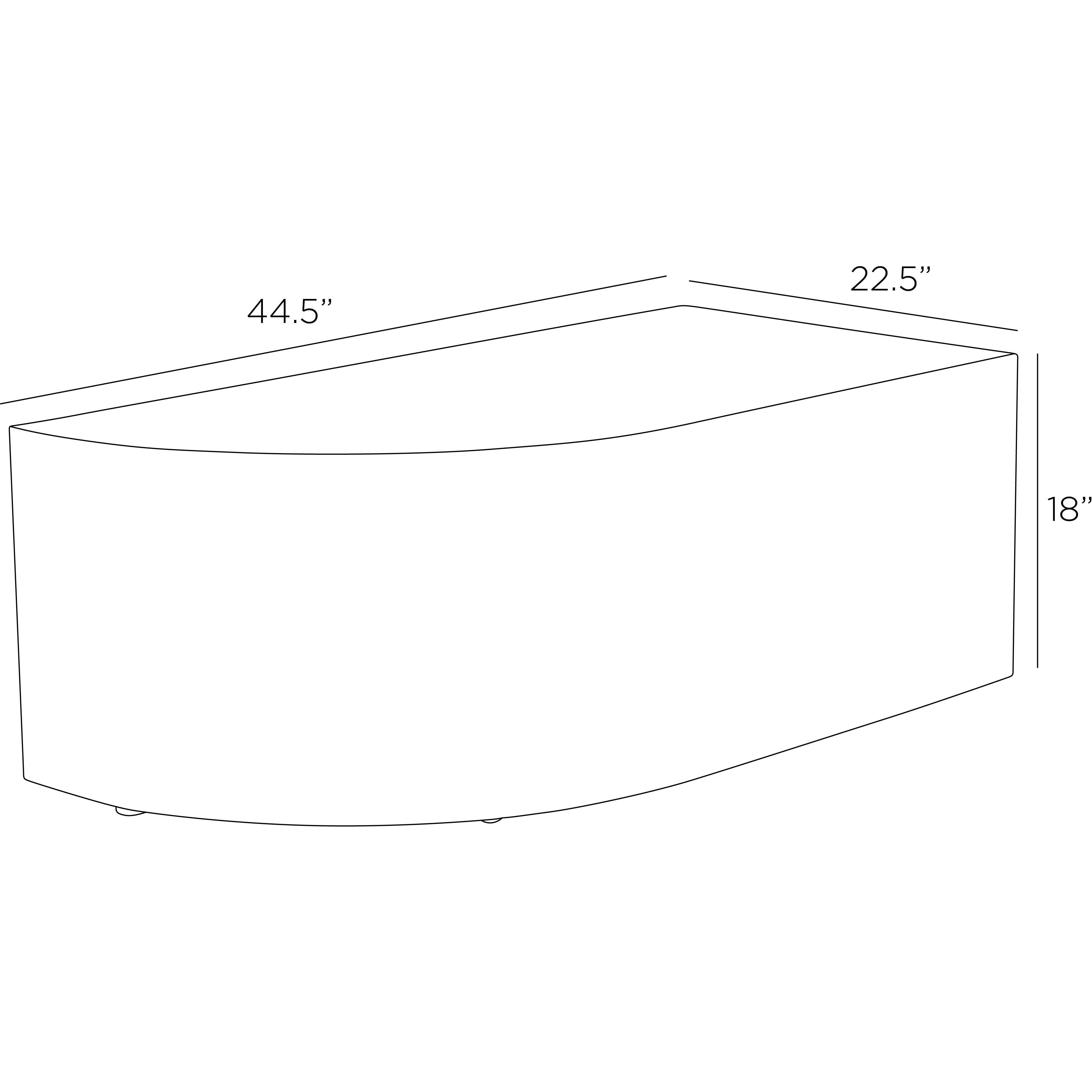 Cortez 44 X 22 inch Antique Brass Cocktail Table