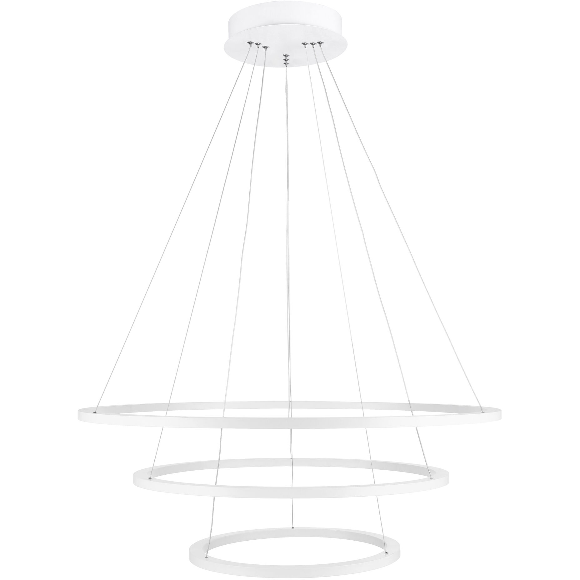 Chalice LED 31 inch White Chandelier Ceiling Light