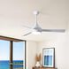 Atlas Donaire 52 inch Gloss White Paddle Fan, Coastal Wet Rated