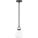 Mansfield 1 Light 6 inch Matte Black Pendant Ceiling Light